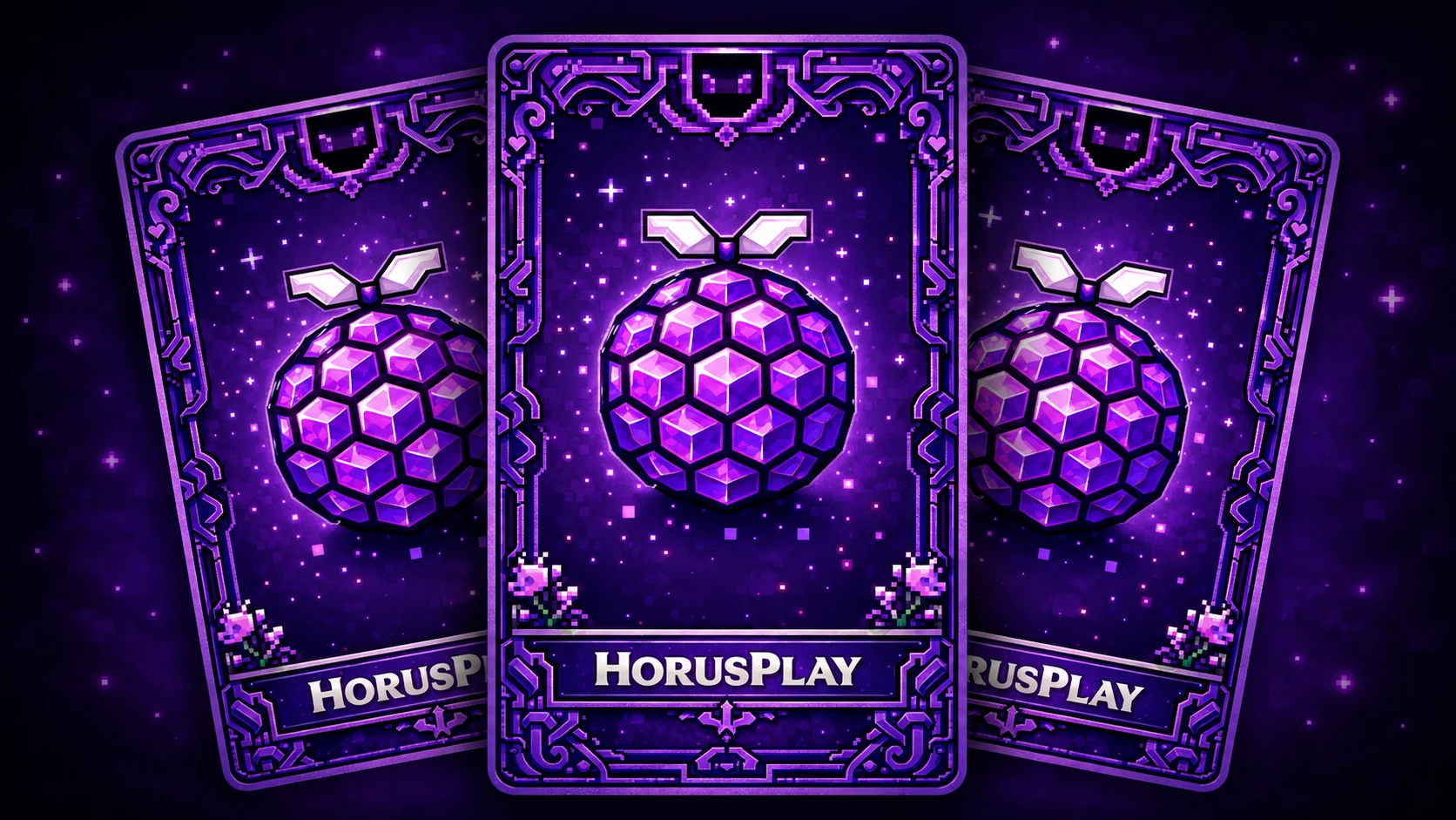 Три фирменные закрытые карточки HorusPlay